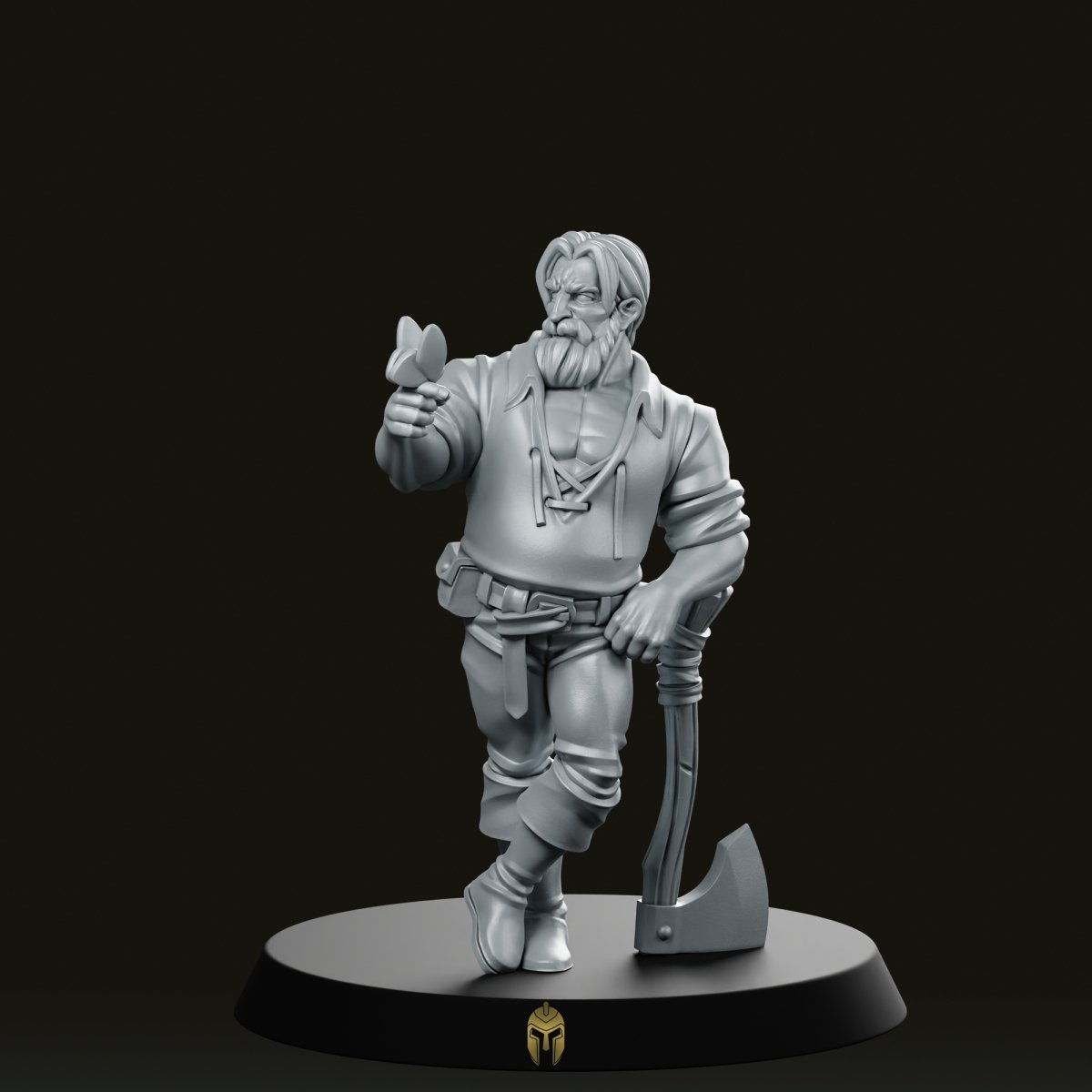 Lumberjack Fantasy Miniature