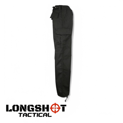 Kombat UK BDU Ripstop Mens Black Tactical Trousers