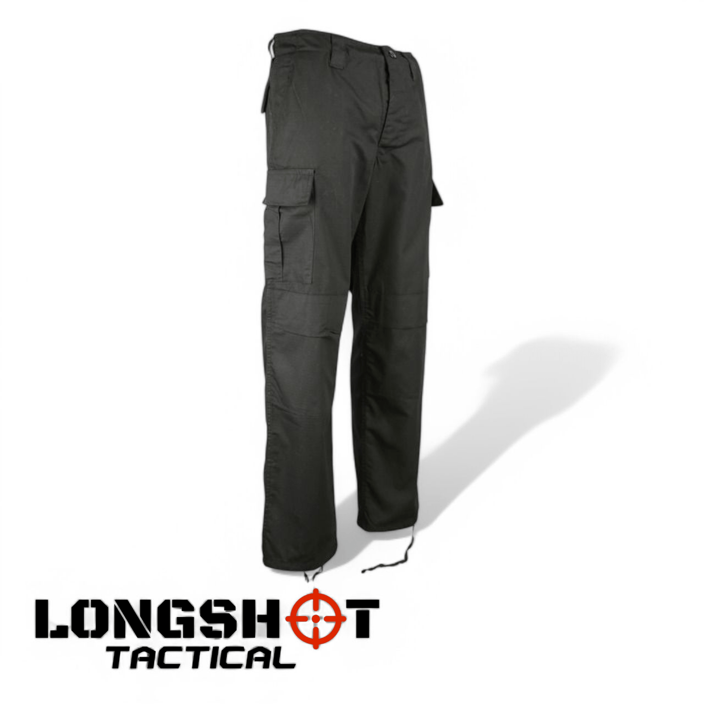 Kombat UK BDU Ripstop Mens Black Tactical Trousers