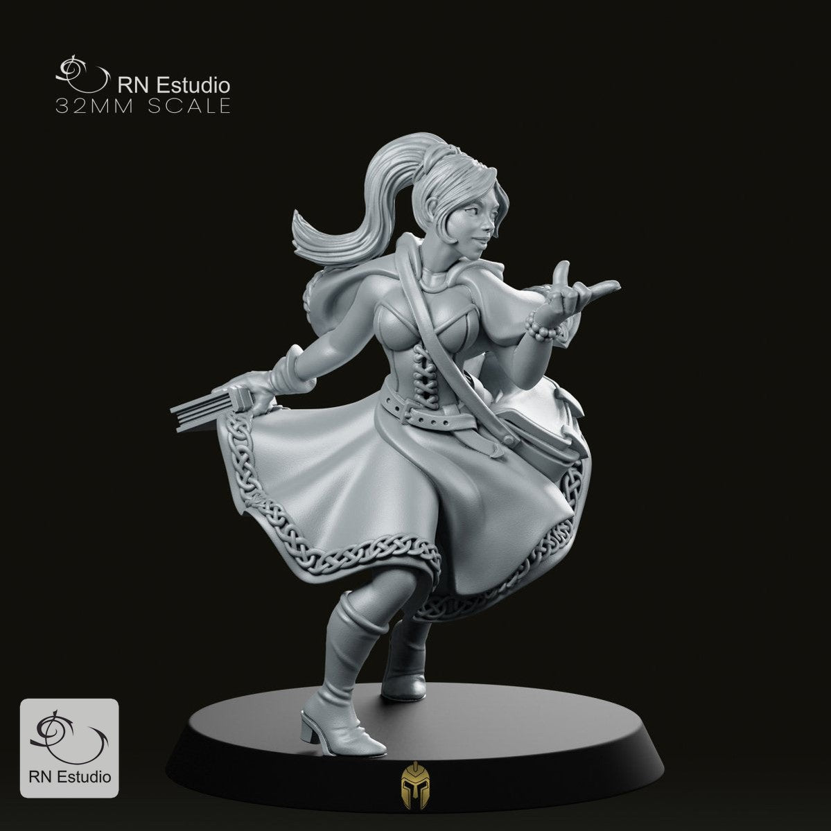 Mage Elisa Doe Sorceress Miniature