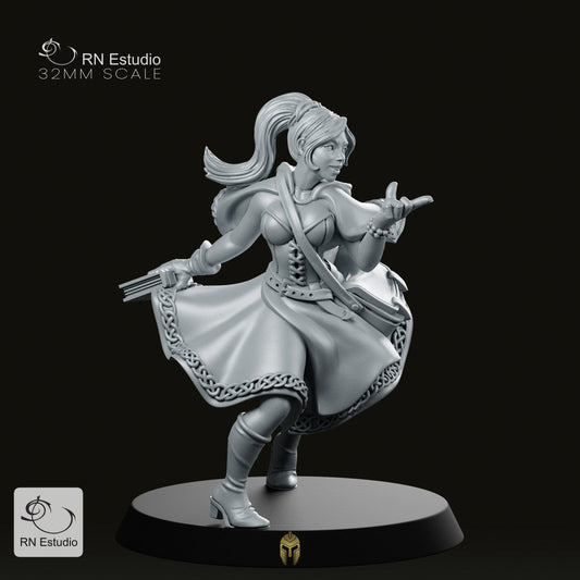 Mage Elisa Doe Sorceress Miniature