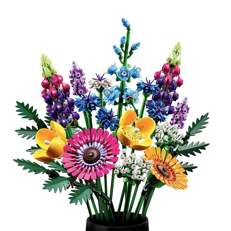 STAX 10313 Wildflower Bouquet Building Block Set