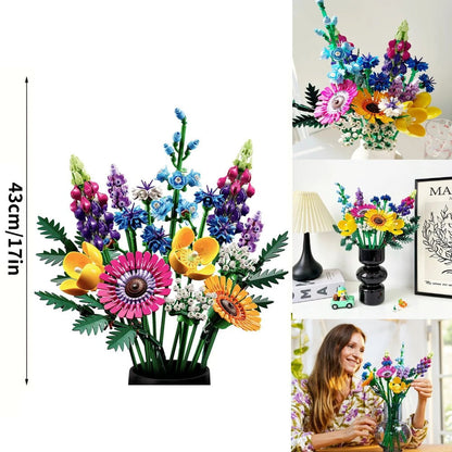 STAX 10313 Wildflower Bouquet Building Block Set