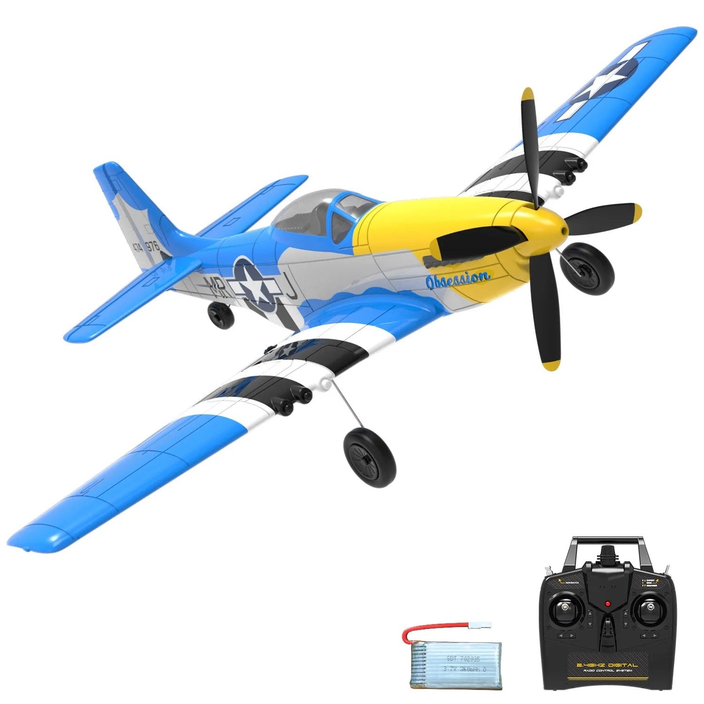 P51 Mustang "Obsession" 2.4GHz 4 Channel RTF RC Plane