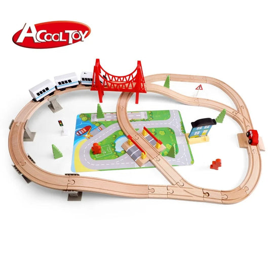 Acooltoy AC7544 | City Road and Railway Set