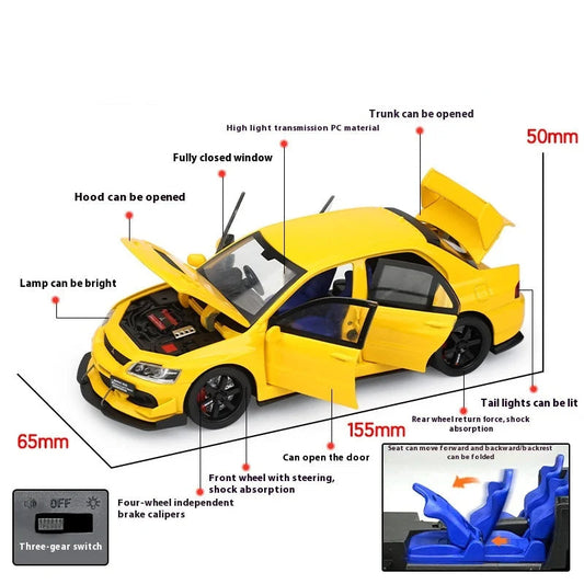 1:32 Replica JDM Mitsubishi Lancer Evolution 9th Gen Diecast Car