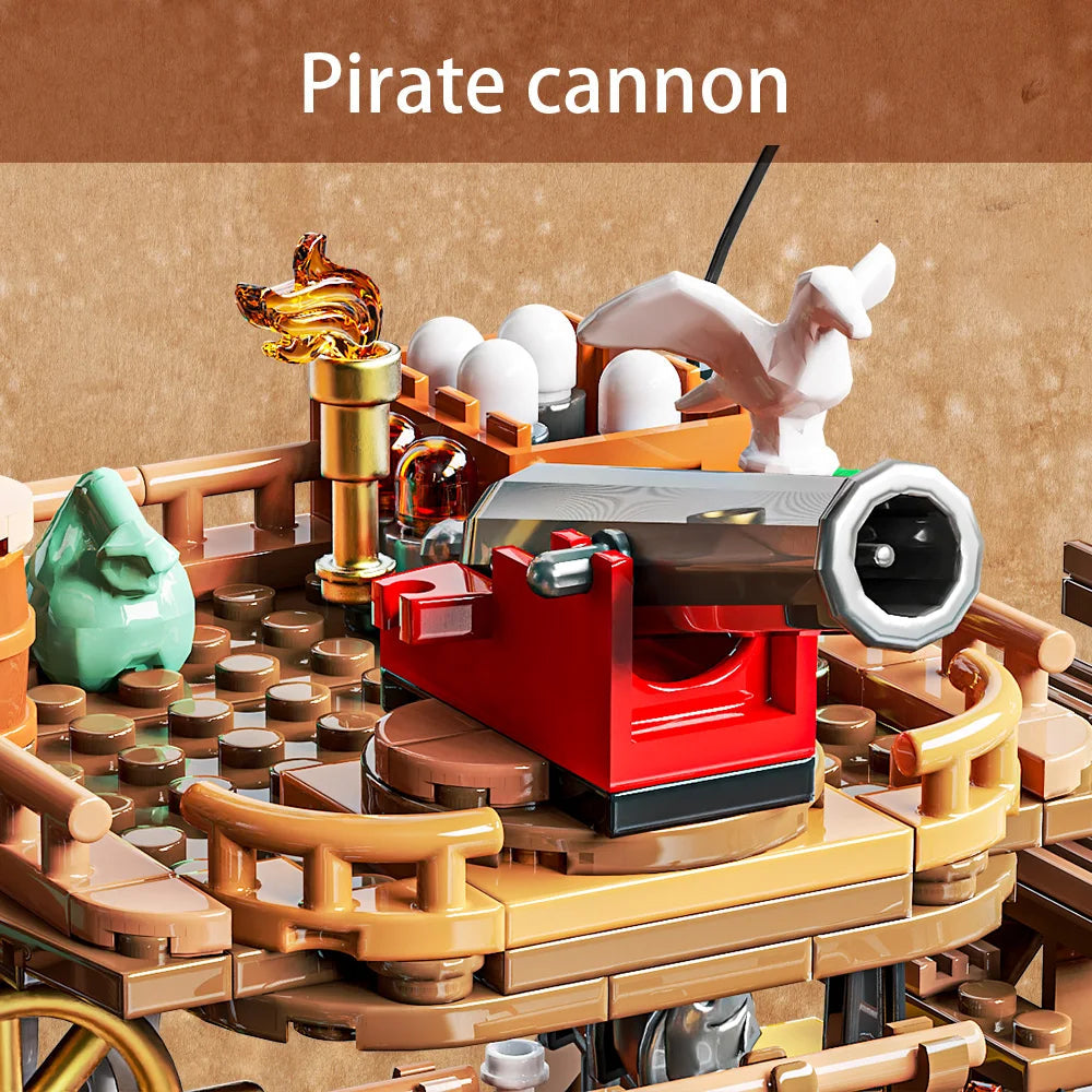 868 Piece Pirate Wharf Building Block Set