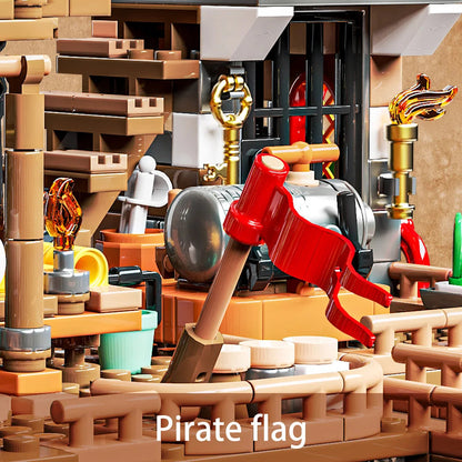 868 Piece Pirate Wharf Building Block Set