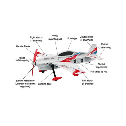 Sky Challenger Swift One QIDI-550 6Ch 3D 500mm Wingspan Brushless RC plane