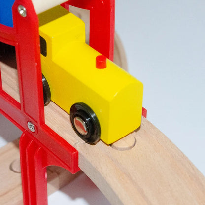 Acooltoy AC7510 Countryside 73+ Piece Wooden Train Set