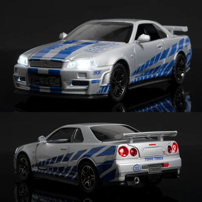 Replica Skyline Ares GTR R34 Diecast Sports Car