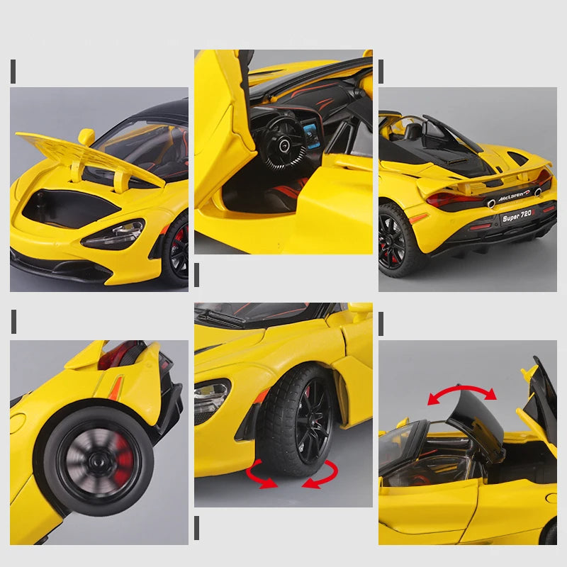 1:24 Replica 2023 720S Spider Diecast Supercar