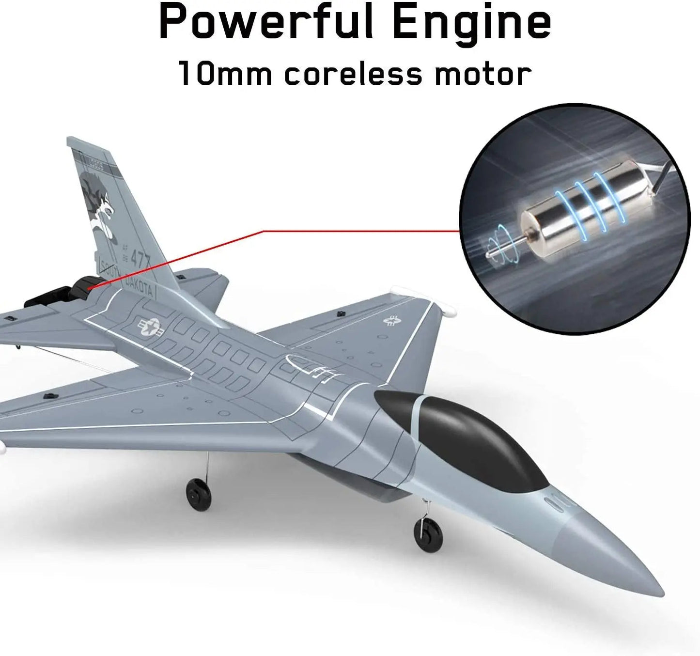 F16 Falcon 761-10 4CH 6-Axis RC Plane