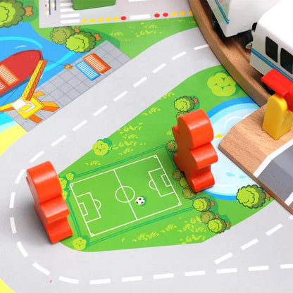 Acooltoy AC7544 | City Road and Railway Set