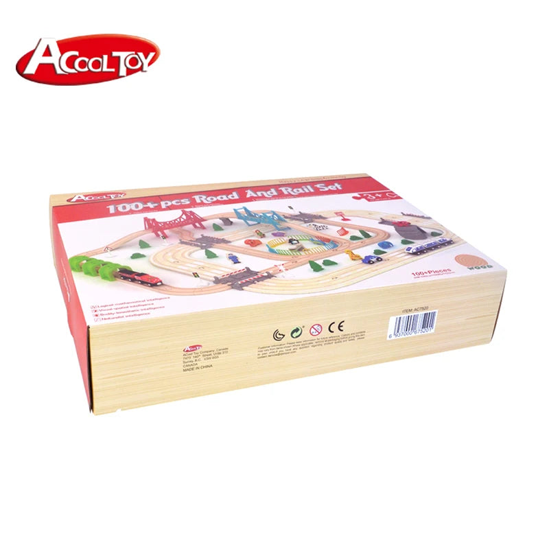 Acooltoy AC7520 | Multirail Wooden Train Set