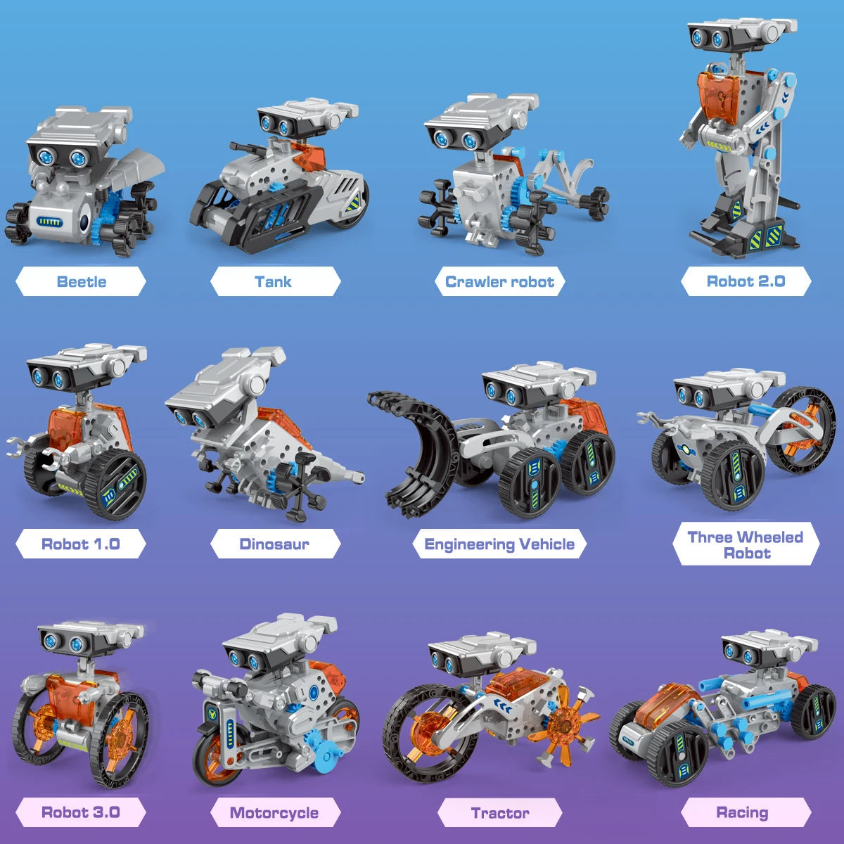 DIY Electric Robot Pro edition 12 in 1 Model