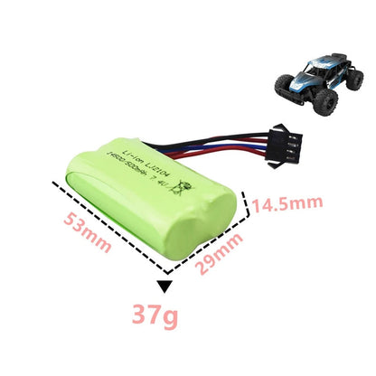 Spare Battery 500mAh 7.4V Lipo for RC Toys