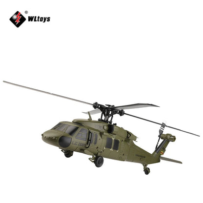 WLtoys | K170 Black Hawk 6 Axis Gyroscope 4Ch Optical Flow RC Helicopter