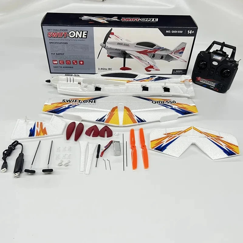 Sky Challenger Swift One QIDI-550 6Ch 3D 500mm Wingspan Brushless RC plane