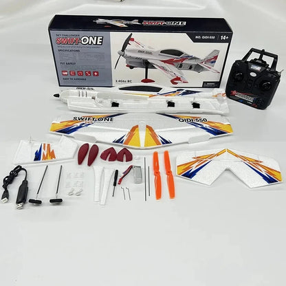 Sky Challenger Swift One QIDI-550 6Ch 3D 500mm Wingspan Brushless RC plane