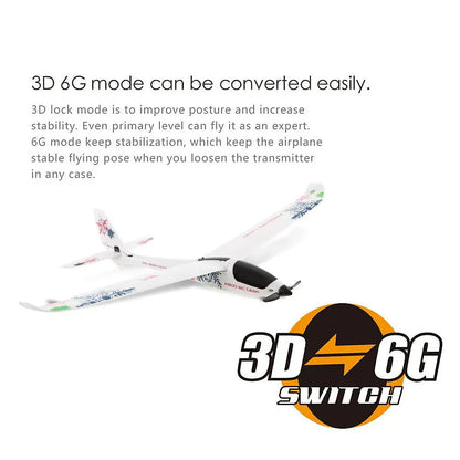 XK A800 5 Channel Fixed Wing Plane 3D6G Mode Switch