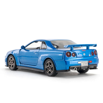 Replica Skyline Ares GTR R34 Diecast Sports Car