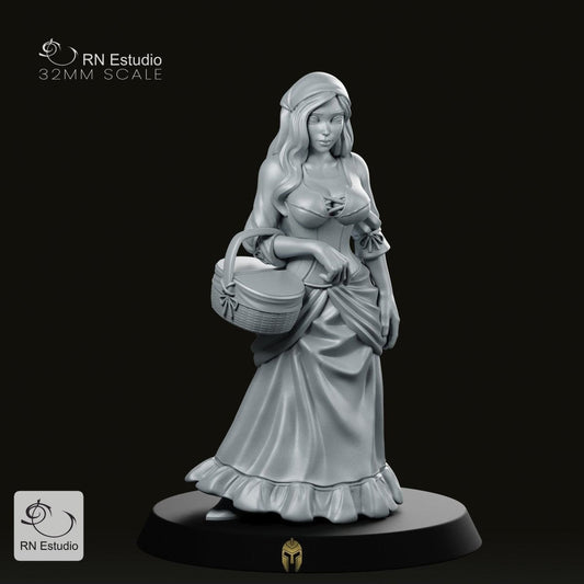 Market Peasant Alice Miniature