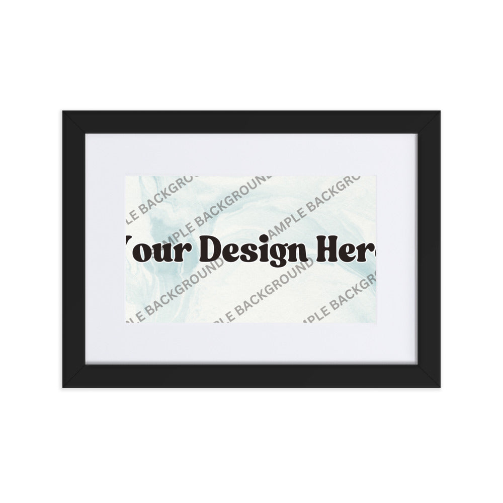 Design Your Own Matte Paper Framed Poster With Mat
