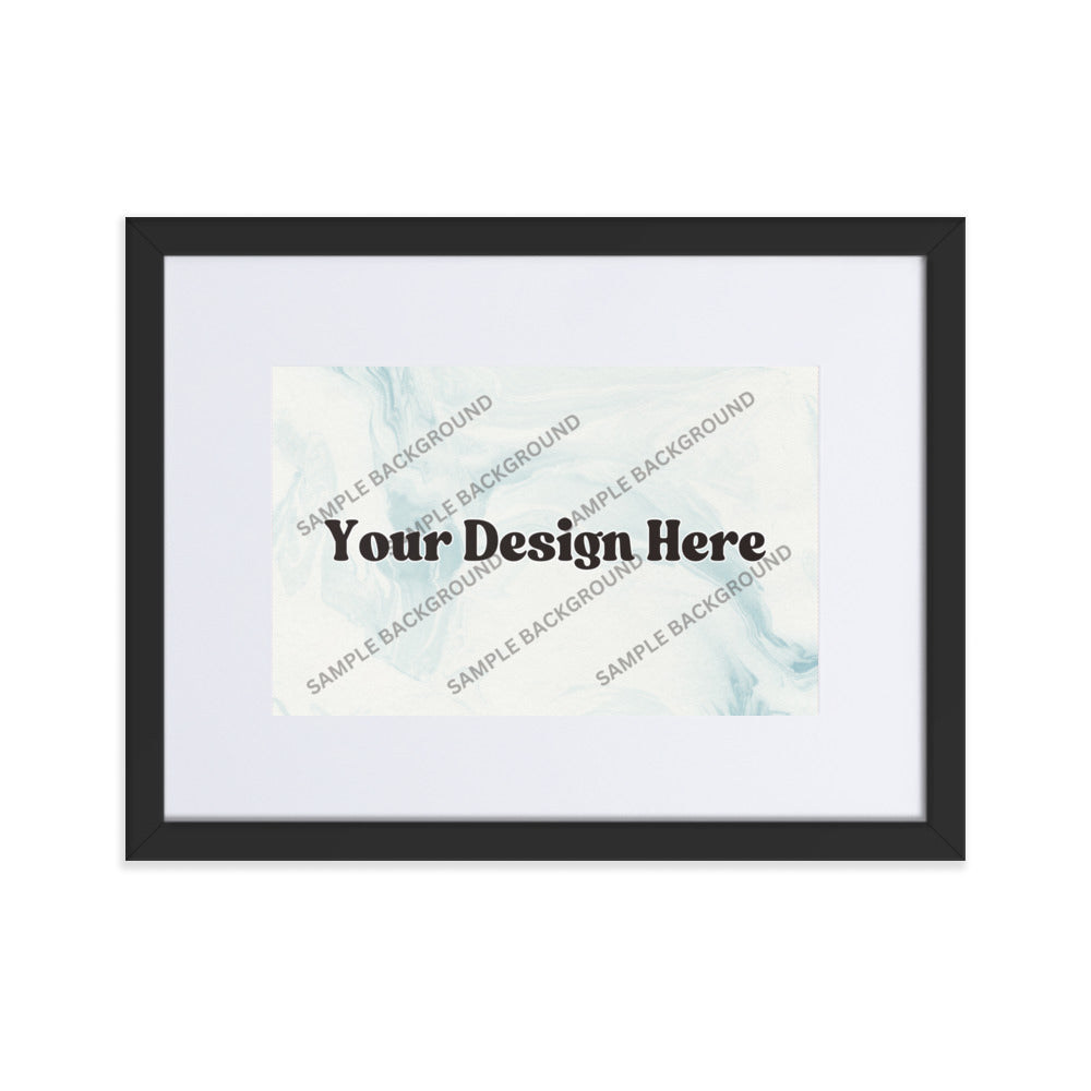 Design Your Own Matte Paper Framed Poster With Mat
