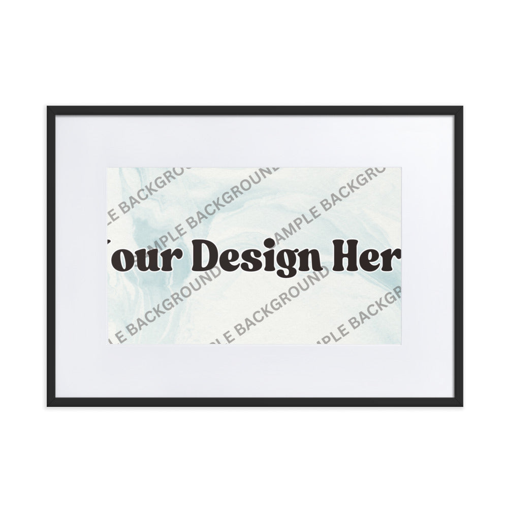 Design Your Own Matte Paper Framed Poster With Mat