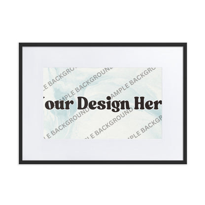 Design Your Own Matte Paper Framed Poster With Mat