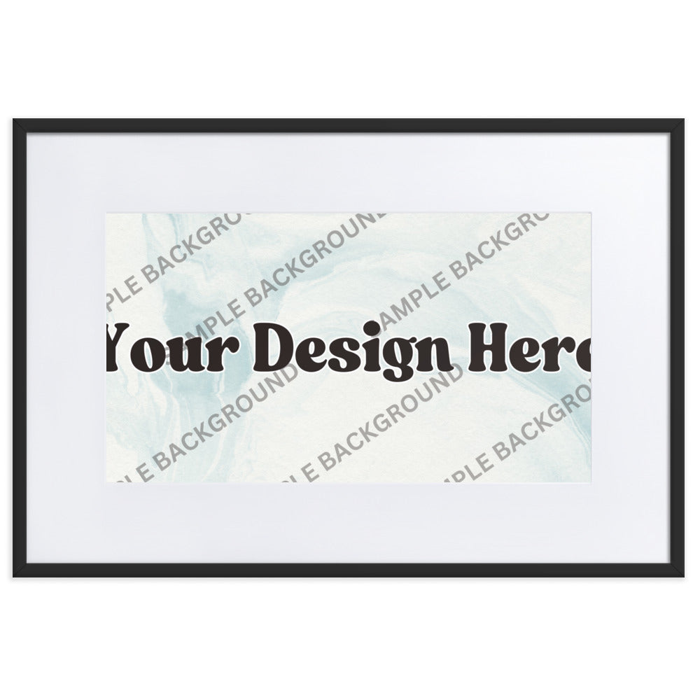 Design Your Own Matte Paper Framed Poster With Mat