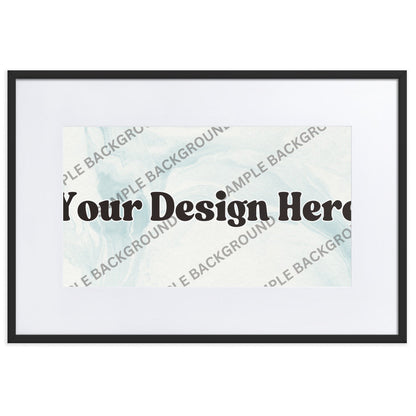 Design Your Own Matte Paper Framed Poster With Mat