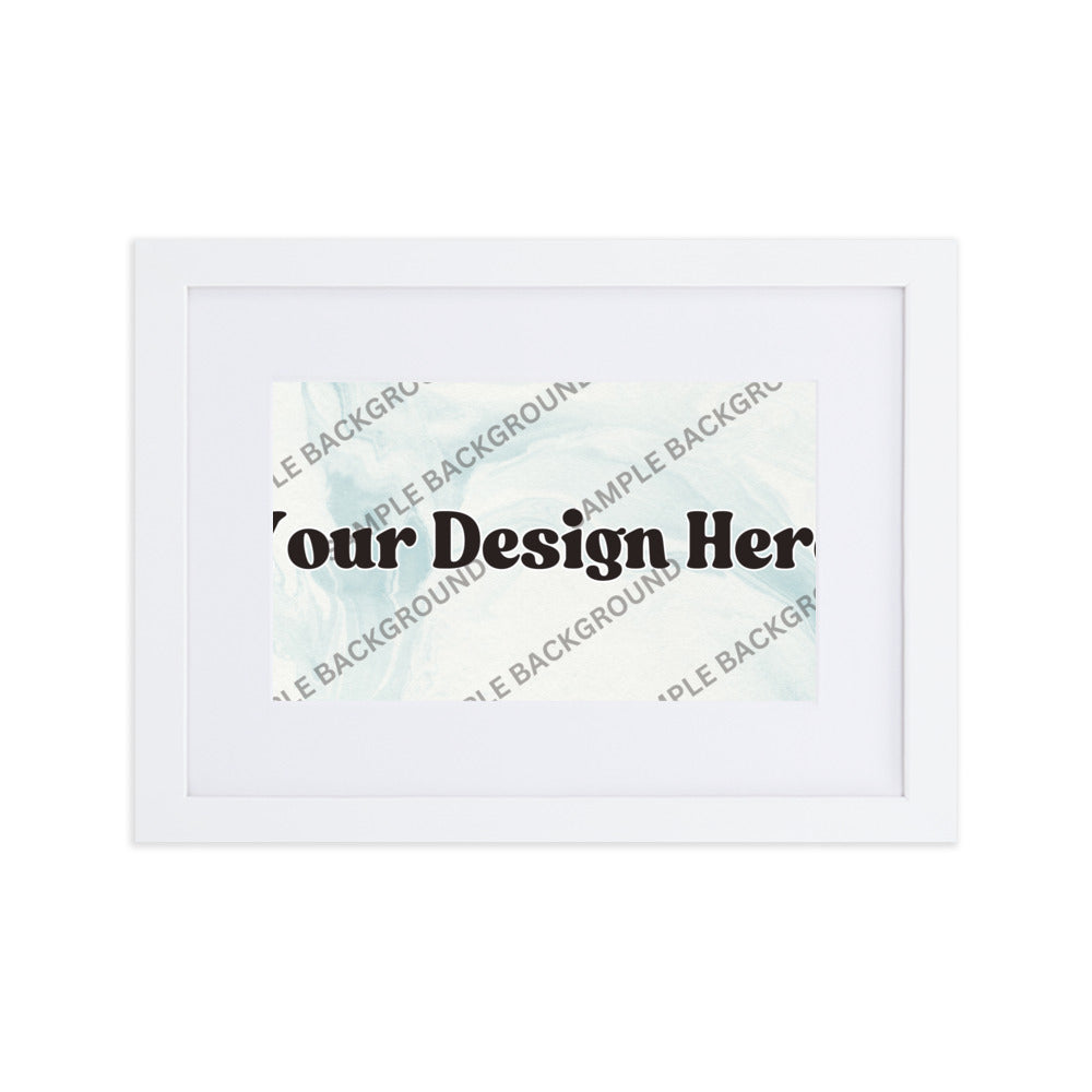 Design Your Own Matte Paper Framed Poster With Mat