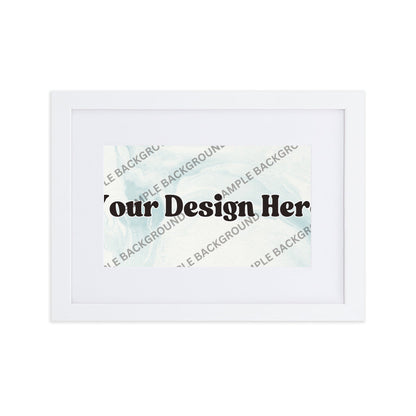 Design Your Own Matte Paper Framed Poster With Mat