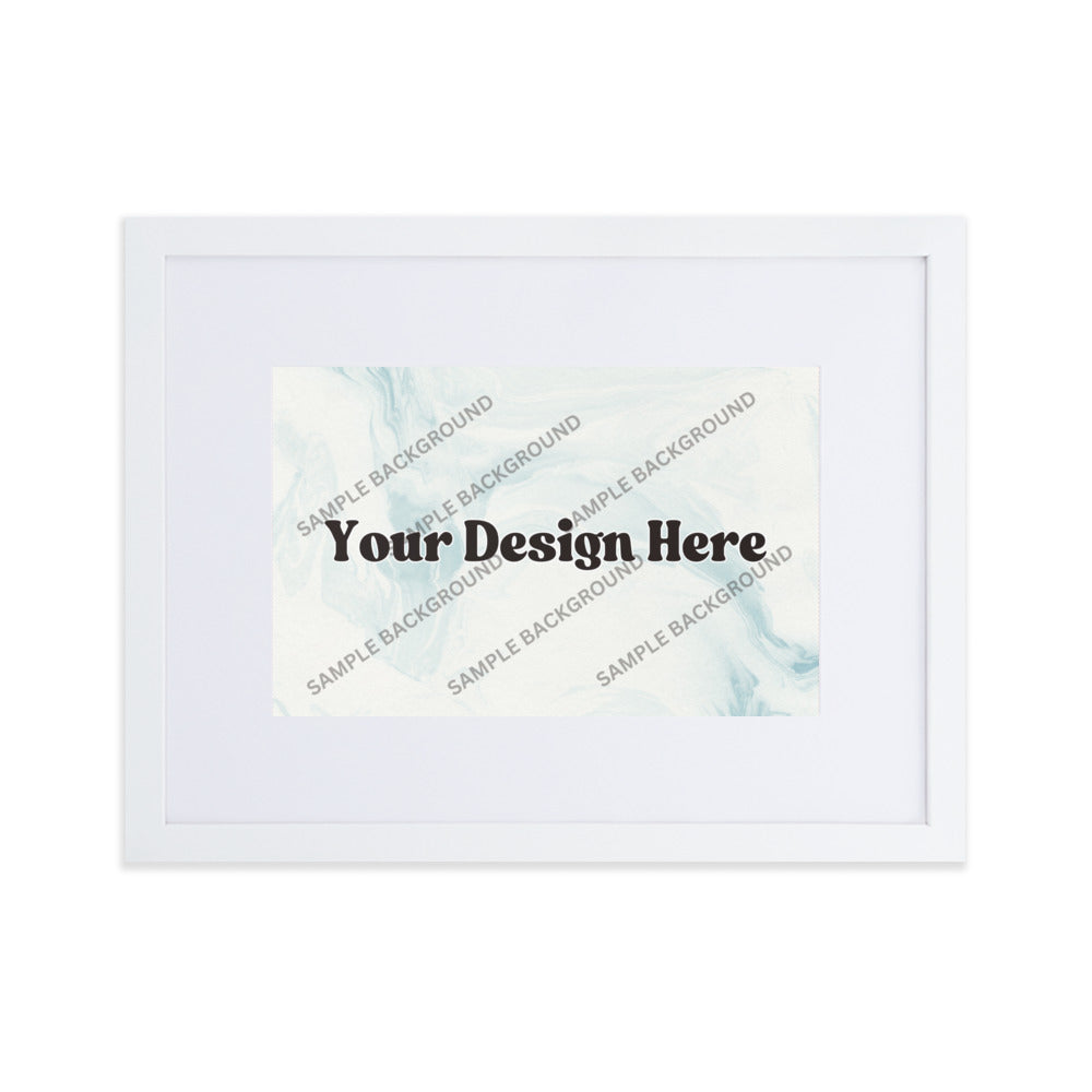 Design Your Own Matte Paper Framed Poster With Mat