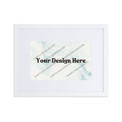 Design Your Own Matte Paper Framed Poster With Mat