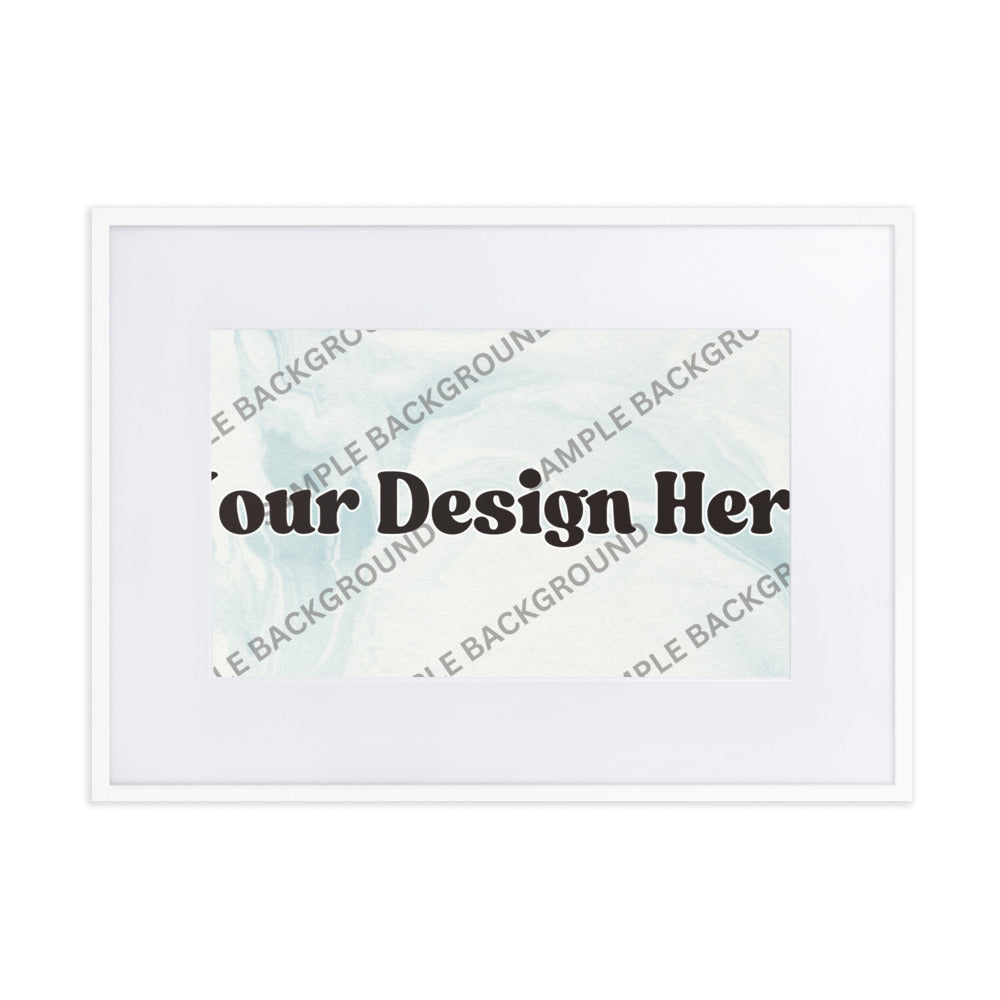 Design Your Own Matte Paper Framed Poster With Mat