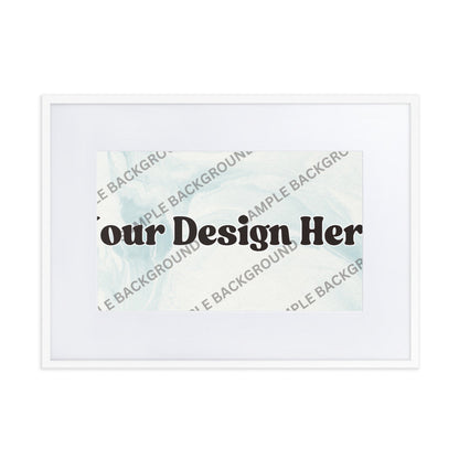 Design Your Own Matte Paper Framed Poster With Mat