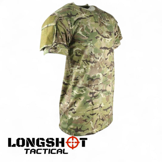 Mens Camo Tactical Army T-Shirt