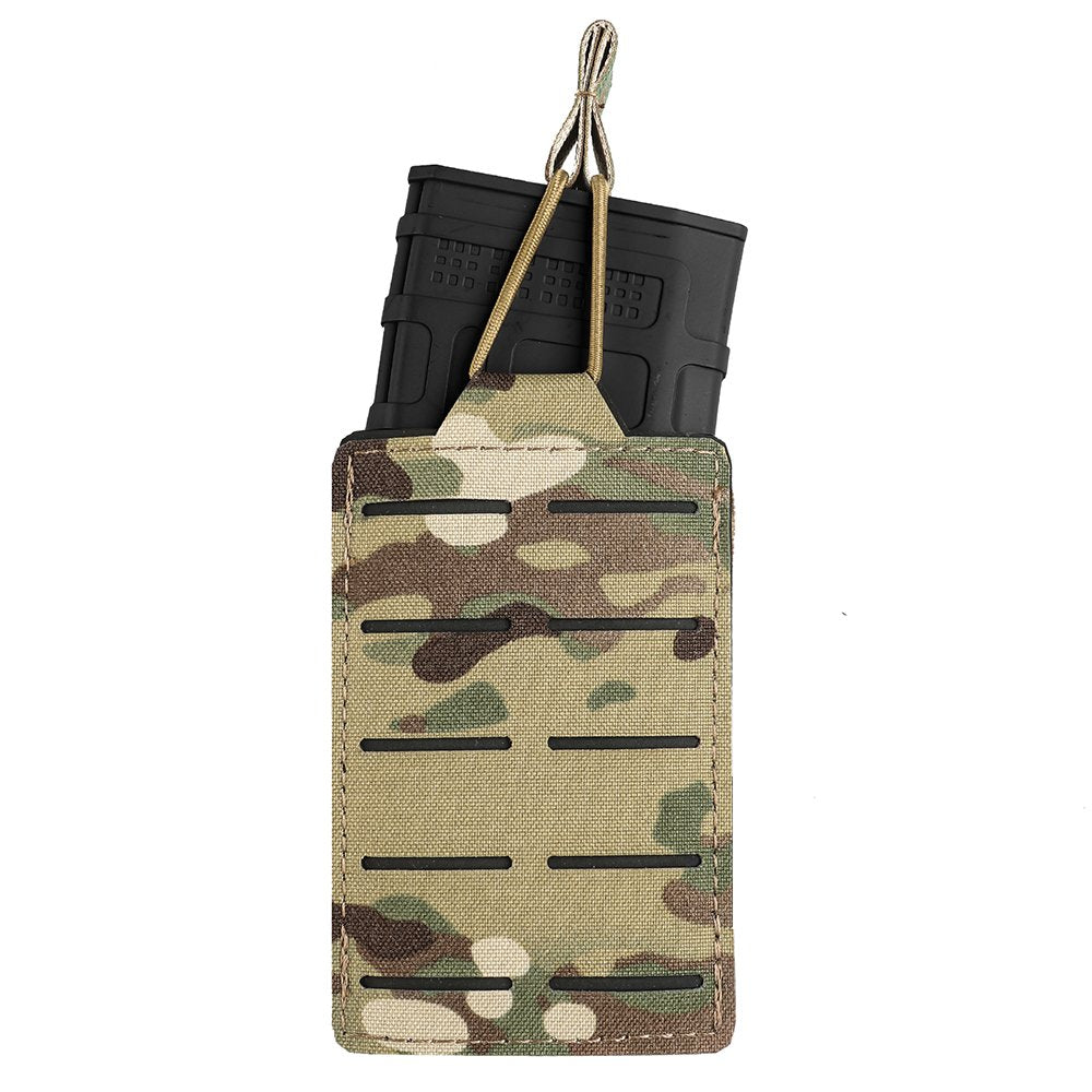Tactical Molle Mag Pouch, Single Double Triple Nylon 5.56mm 7.62mm Open Top Rifle Magazine Holder for AR-15 M4 M14 M16 G36 HK416-3