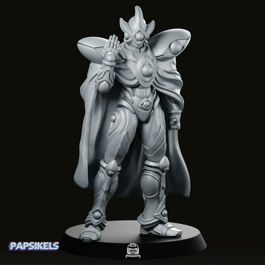 Mysterious Golden Bio Techno Man 1 Miniature