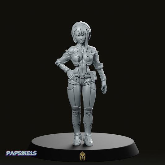 Nancy Netstrider Cyberpunk Miniature