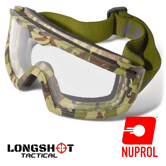 Nuprol Camo Battle Visor Tactical Airsoft Goggles with Lens Insert