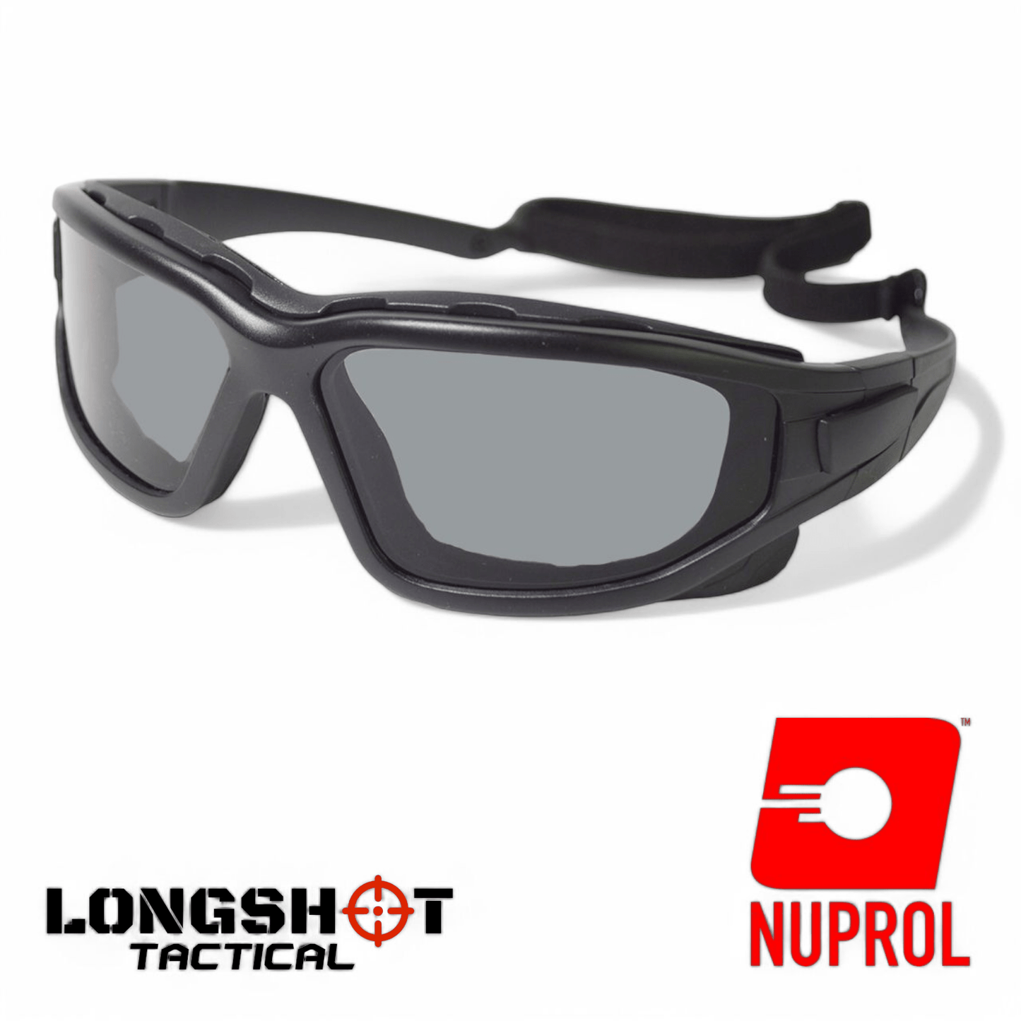 Nuprol Defence Pro's Black Frame/Smoke Lens Tactical Airsoft Eye Pro