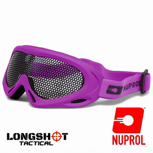 Nuprol Pro Tactical Airsoft mesh goggles - Large, Purple