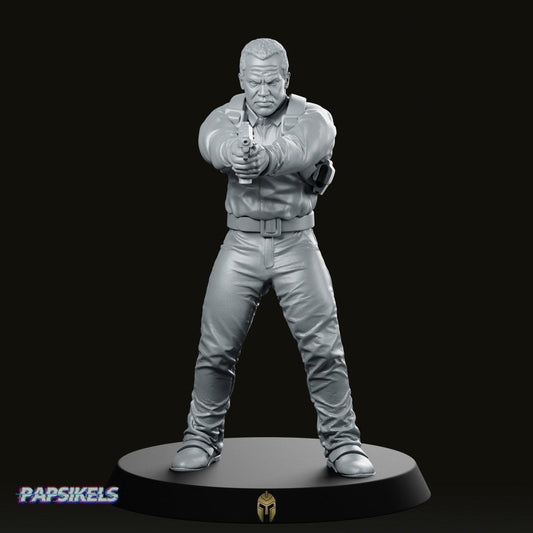 Officer Mike Pistol Scifi Miniature