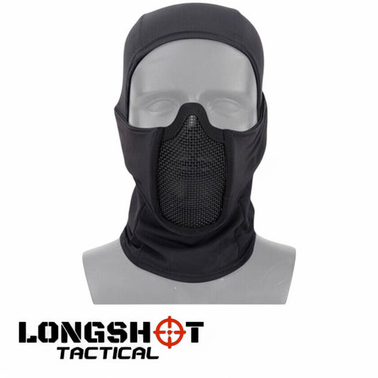 Operators Balaclava / Mesh Face - Black Airsoft Face Mask