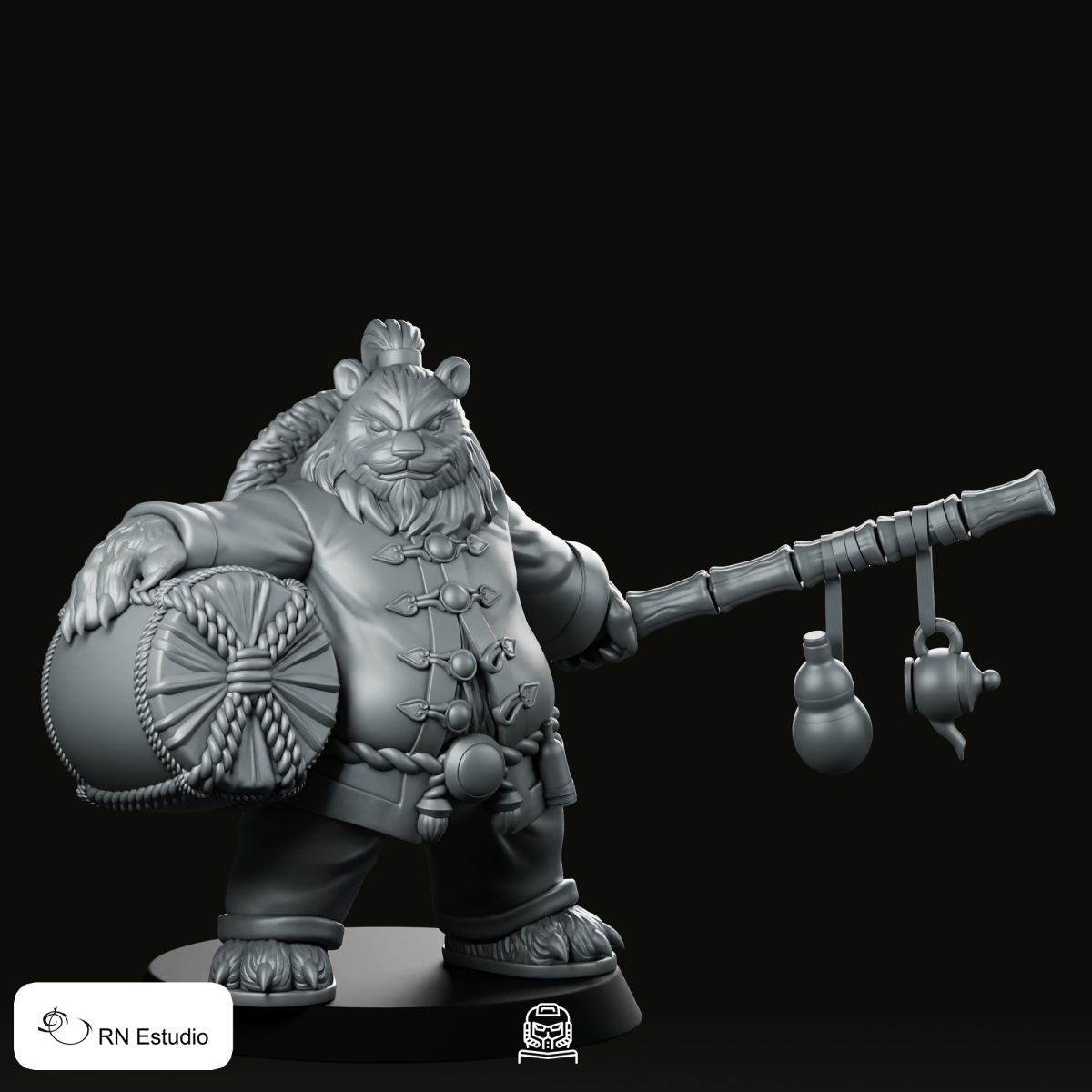 Panda Monk Miniature