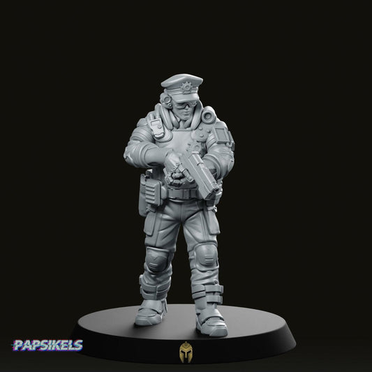 Pcpd Beat Cop Scifi Miniature
